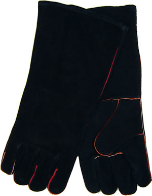 Gloves Black Gauntlet Lined $20.80